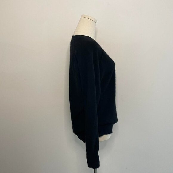 Lord Taylor 100% Cashmere Black Sweater | Womens Size Medium - Picture 2 of 4